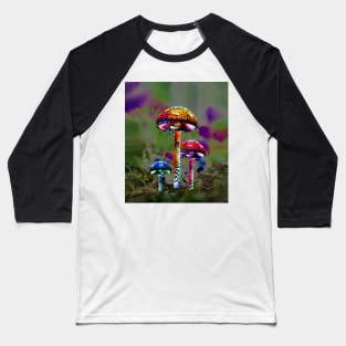 Magic Mushrooms Baseball T-Shirt